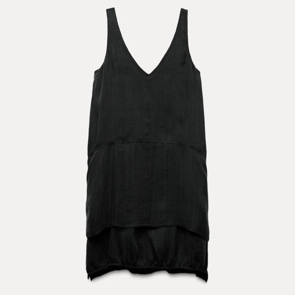ZARA Short V-Neck, Sleeveless Dress ZW Collection - Size SMALL - Picture 8 of 15